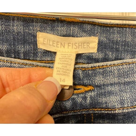 Eileen Fisher 5-Pocket Jeans Sz. 14 Organic Cotton - Picture 11 of 11